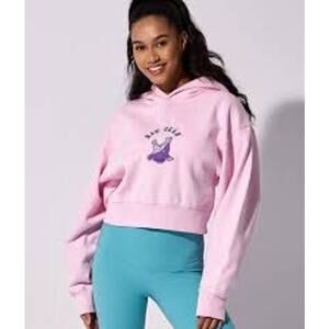 Rawgear Women's Long Sleeve Soft Cropped Hoodie Sweatshirts Sz M Pink Purple NWT